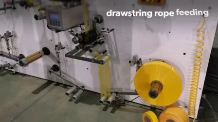 졸라매는 끈 쓰레기 봉지를 위한 기계를 만드는 완전히 자동적인 고속 플라스틱 롤 부대