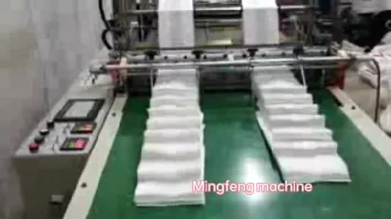 일회용 플라스틱 조임끈 가방을 만드는 완전 자동 고속 기계